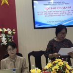 Đại diện Chi cục bảo vệ mội trường Quảng Ngãi trả lời báo chí…
